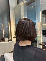 ブルーテーフ(Bleu Terre) ボブ×白髪ぼかしハイライト