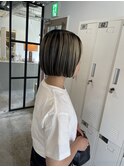 三軒茶屋ショートボブレイヤーハイライトイルミナメテオカラー