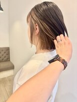 ラヴィズム 長岡店(LUVISM)&nbsp;◎ダブルカラー韓国ヘアー顔周りレイヤーおくれ毛ボブ長岡/宮関