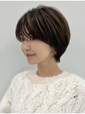 分け目なし前髪あり　ショート　40代50代60代［＃渋谷駅］#29