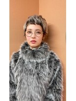 キジ(KIJI) ベリーショート/ベビーバング/ホワイトカラー/ローライト