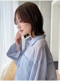 say.ボブミニボブくびれボブレイヤーボブダークブルー