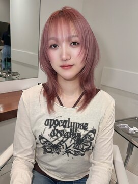 バサ 江古田店(BASSA) ピンクとハッシュ【会話控えめ美容師Runa】