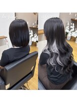 ベイビーズブレス(Baby's breath) 【インナーカラー×シルバー】#シールエクステ #岡山 #倉敷