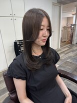 アンドカオマワリカットファム(Fann.)&nbsp;レイヤーカット 顔まわり ワンカール髪質改善 艶髪 神戸三宮元町