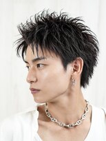ベーア(Bar)&nbsp;短髪アップバングスパイキーショートワインレッド