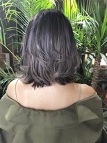 フォーク(FOLK)&nbsp;恵比寿×YAMATO ラベンダーグレージュ_外ハネミディ