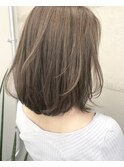 上品レイヤーロブ_くすまないシアーベージュ_簡単スタイリング