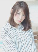 シースルーバング無造作大人ミディアム☆表参道☆