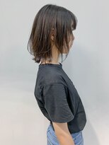 テトヘアー(teto hair) medium (ボブウルフ、暗髪、外ハネ、抜ける黒染め)
