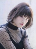 Chlom☆新宿 ハイライトベージュイルミナカラーショートボブ