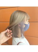 ミルクティーベージュ×ホワイトグレージュ