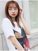 ストレートセミロング