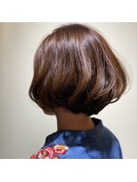 アルル 銀座(alulu)&nbsp;20代30代似合わせカットベージュハイライトカラー×ショートボブ