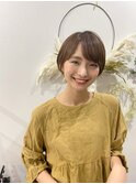 前髪カール/ネオシースルーバング/くびれボブ［銀座］