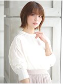 軽やかなくびれボブ