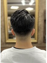 ネクサスアンドコー 浦安店(NEXUS&Co.)&nbsp;似合わせアップバング7：3パート×フェードスタイル　<理容室>