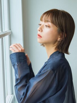 マナリノ バイ リトル(manarino by little) 外ハネぱつっとボブ