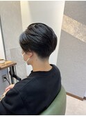 ツーブロックセンターパート