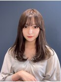 毛先ワンカールレイヤースタイル