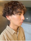 メンズスパイラルパーマ 波巻パーマ ニュアンス