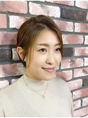 高田馬場美容室【ハンサムショート☆艶カラーメッシュ】