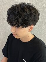 ニアウ 太田店(Niau)&nbsp;シャドウパーマメンズパーマ波巻きスパイラルパーマ群馬太田眉毛