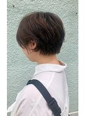 丸みマッシュショート×オリーブブラウン#３０代#４０代#５０代