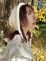 ジュエム(jouerm)&nbsp;レイヤーカット冬カラーハイトーンブリーチカラーミルクティー