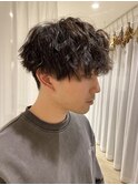 無造作感ツイストスパイラルパーマ