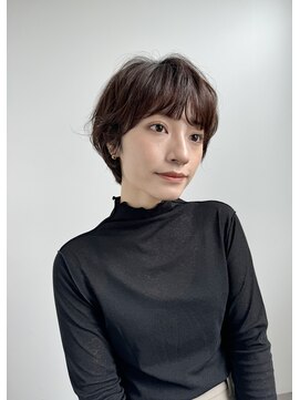 ロンドアンメゾン 原宿(Lond un Maison.) ショート/小顔/ニュアンスパーマ/黒髪/ネビージュ[原宿]