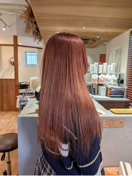 ヘアデザイン エソラ(hair design esora) 肌馴染みのいいピンクベージュ