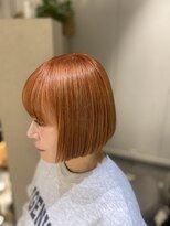 ギュルン(gronn)&nbsp;gronn 大人のハイトーンオレンジボブ