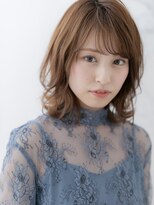 ヘアスタジオ ガロウ(hair stuido garou)&nbsp;くびれヘア/アプリコットオレンジ/ハイライトカラー/盛岡83