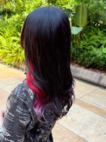 トッカ ヘアアンドトリートメント 難波店&nbsp;高発色レッドのインナーグラデーションが可愛い♪