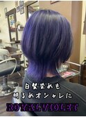白髪ぼかしもOK【ロイヤルバイオレットウルフ】