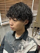 メンズ リコ(MEN'S RICO)&nbsp;波巻きスパイラル波巻きウルフ波巻きパーマウルフカット【大和】