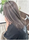 ハイライト切りっぱなし韓国風イルミナカラー堺東20代30代40代