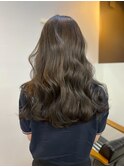 秋色オリーブ◎20代30代向け透明感レイヤーカット透明感カラー
