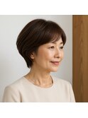 美フォルムショートボブ 20代 30代 40代 50代 60代 髪質改善