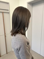 ローレンアオ(LOREN AO)&nbsp;くびれヘア/アプリコットオレンジ/ハイライトカラー/栄矢場