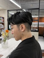 ニコ トウキョウ ロジック(nico TOKYO Logic)&nbsp;メンズセンターパート曲がる縮毛矯正アップバング