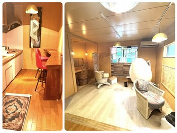 シグラ エ アログドットワイ(SIGRA et alog.y)の写真/無料ラウンジで極上の寛ぎを。髪と心を満たす本物のオーガニック薬剤２種で今までにない贅沢体験を。