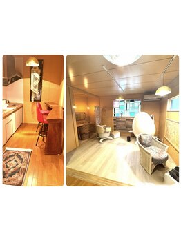 無料ラウンジで極上の寛ぎを。髪と心を満たす本物のオーガニック薬剤２種で今までにない贅沢体験を。