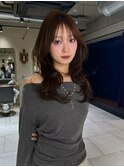 レイヤーカット　ハッシュカット　顔周り　韓国　前髪　立川