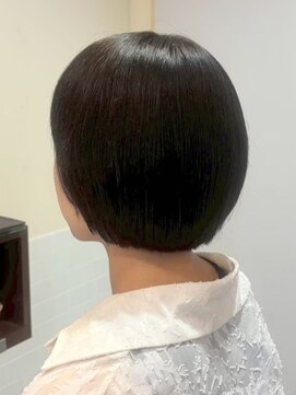 クラップス 横須賀中央店(CLAPS) 横須賀中央ハンサムショートボブ白髪ぼかしハイライト白髪染め