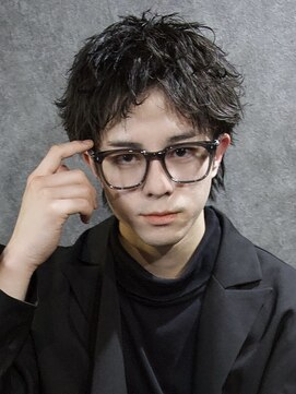 アウル 心斎橋(owl) スパイキーショート×ツイストスパイラルパーマ×大人men's