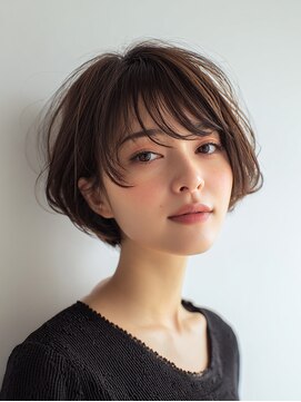 ロディーナコク 大口 新子安(rodina.coc) ピンクベージュ/アンブレラカラー/クールショート/前髪/大口子安