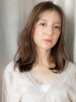 モッズヘア 越谷(mod's hair) グレージュブラウンブリーチなし抜け感ウルフパーマ20代30代X