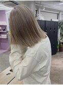 【c7】髪質改善ショートボブハイライト白髪ぼかしヘアセット30代